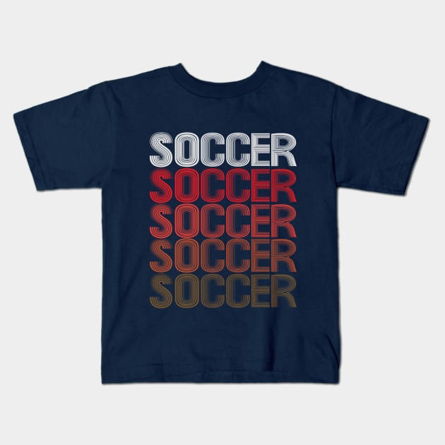 Soccer Football Striker Midfielder Winger Forward. Kids T-Shirt by Maxx Exchange